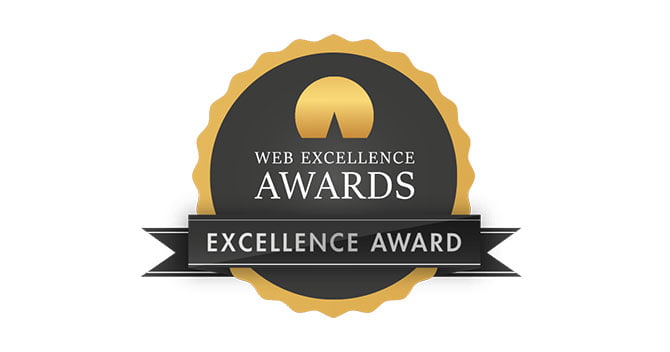 Web Excellence Website Award Winner