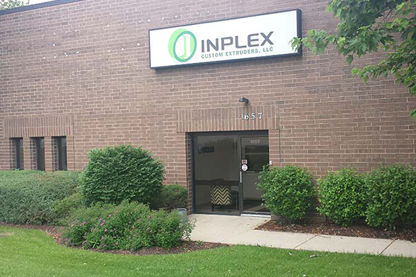 Image of Inplex building for custom manufacturing web design project