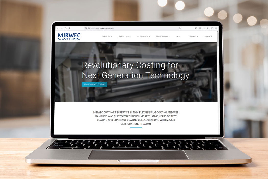 custom manufacturing web design image for Mirwec