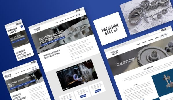 portfolio website precision gage