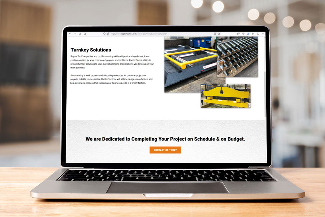 raptor crane mats website design 03