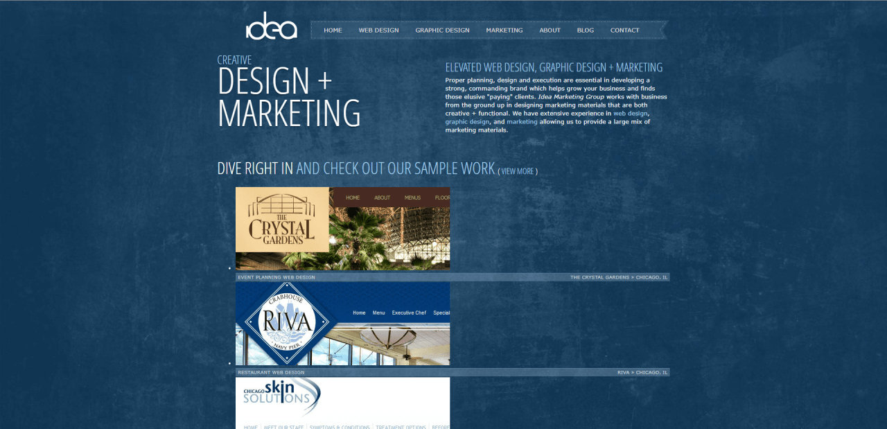 Idea Marketing Group Old Website