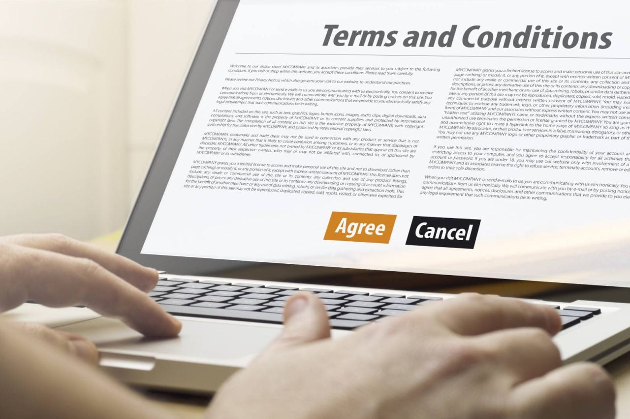 Terms and Conditions and Privacy Policy for Websites